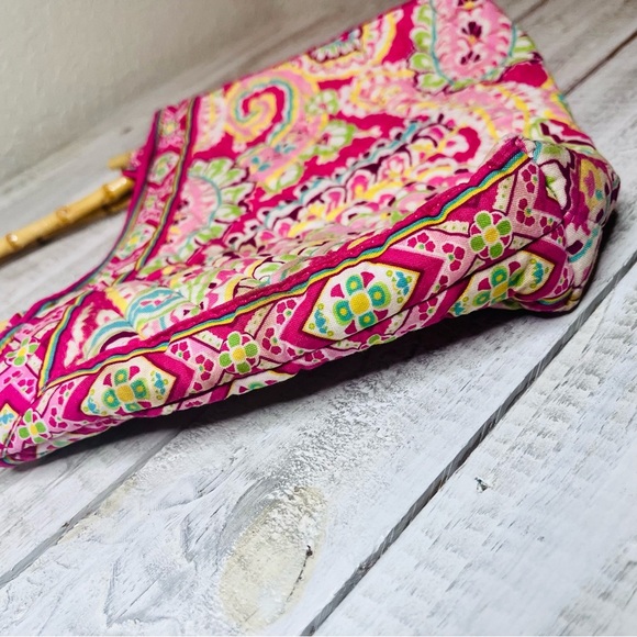 🌻5FOR25🌻2007 VERA BRADLEY CAPRI MELON SMALL BAMBOO CLUTCH PURSE - Picture 11 of 15